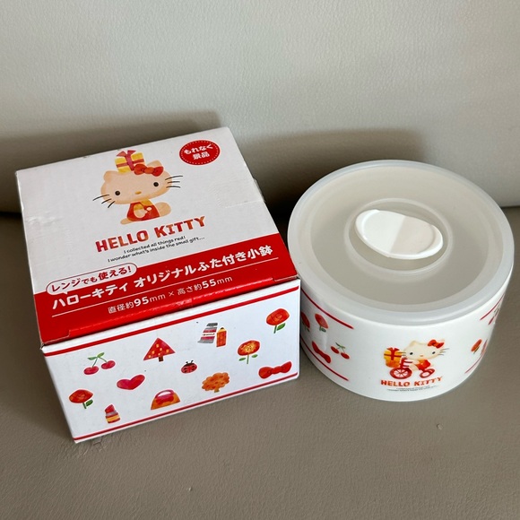 Sanrio Hello Kitty Retro Ceramic Glass Bowl Container - Picture 2 of 6